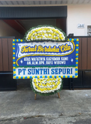 Papan Bunga Duka di 11 Ilir